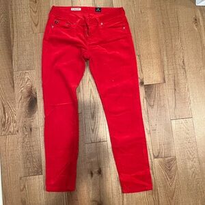 AG Women’s Red Corduroy Pants
